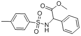 2-{[(4-メチルフェニル)スルホニル]アミノ}-2-フェニル酢酸メチル 化学構造式