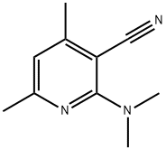 2-Dimethylamino-4,6-dimethyl-nicotinonitrile Struktur
