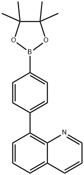 4-(quinoliN-8-yl)phenylbornic
acid,pinacol ester Struktur
