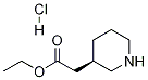 (R)-Ethyl 2-(piperidin-3-yl)acetic acid hydrochloride Struktur