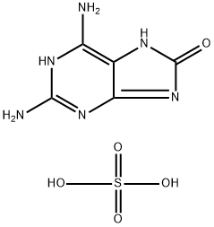 2,6-DIAMINO-8-PURINOL HEMISULFATE MONOHYDRATE Struktur