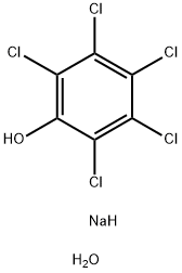 ペンタクロルフエノルナトリウム（含水） 化学構造式