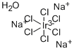 塩化ナトリウムイリジウム(III)N水和物 化学構造式
