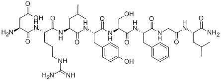 ASP-ARG-LEU-TYR-SER-PHE-GLY-LEU-NH2, 123338-13-6, 结构式