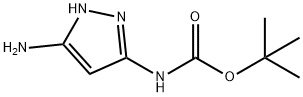 Carbamic acid, (5-amino-1H-pyrazol-3-yl)-, 1,1-dimethylethyl ester (9CI) Struktur