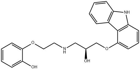 (S)-(-)-O-脱甲基卡维地洛, 123372-13-4, 结构式