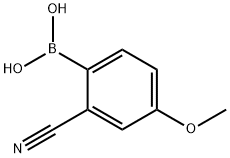 2-CYANO-4-METHOXYPHENYLBORONIC ACID Structure