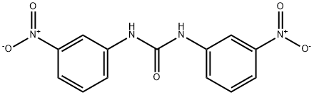 1,3-ビス(3-ニトロフェニル)尿素 化学構造式