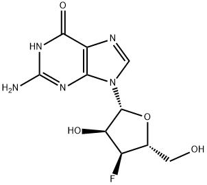 3fluoro-3deoxyguanosine Struktur