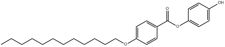 4-羟基苯基4-(十二基氧基)苯甲酸盐, 123436-82-8, 结构式