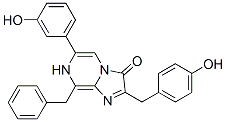 Imidazo[1,2-a]pyrazin-3(7H)-one,  6-(3-hydroxyphenyl)-2-[(4-hydroxyphenyl)methyl]-8-(phenylmethyl)- Structure