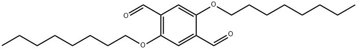 2,5-双(辛氧基)对苯二甲醛, 123440-34-6, 结构式
