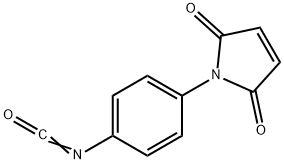 N-(P-马来酰亚胺基苯基)异氰酸酯,123457-83-0,结构式
