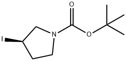 (R)-1BOC-3-Iodo-pyrrolidine Structure