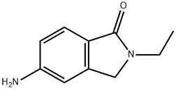5-アミノ-2,3-ジヒドロ-2-エチル-1H-イソインドール-1-オン 化学構造式