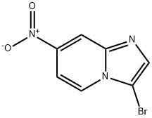 3-ブロモ-7-ニトロ-イミダゾ[1,2-A]ピリジン 化学構造式