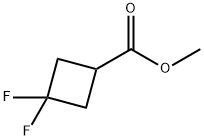 Cyclobutanecarboxylic acid, 3,3-difluoro-, methyl ester Structure