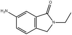 6-アミノ-2,3-ジヒドロ-2-エチル-1H-イソインドール-1-オン 化学構造式
