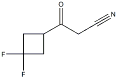 Cyclobutanepropanenitrile, 3,3-difluoro-β-oxo- Struktur