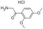 2-(2,4-DIMETHOXY-PHENYL)-2-OXO-ETHYL-AMMONIUM, CHLORIDE Structure