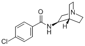 N-(3R)-1-AZABICYCLO[2.2.2]OCT-3-YL-4-CHLOROBENZAMIDE Struktur