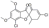 4',7-Dichloro-4,6-dimethoxy-6'-methylspiro[benzofuran-2(3H),1'-[3]cyclohexene]-2',3-dione Structure