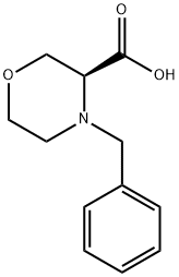 (S)-4-Benzyl-3-morpholinecarboxylic Acid Structure