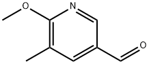 6-メトキシ-5-メチル-3-ピリジンカルボキシアルデヒド 化学構造式