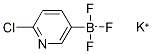 (6-氯吡啶-3-基)三氟硼酸钾, 1235099-38-3, 结构式