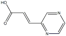(2E)-3-ピラジン-2-Yラクリル酸 化学構造式