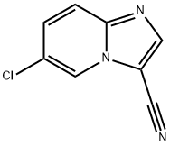 6-氯咪唑并[1,2-A]吡啶-3-甲腈, 123531-24-8, 结构式