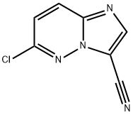6-CHLORO-IMIDAZO[1,2-B]PYRIDAZINE-3-CARBONITRILE Structure