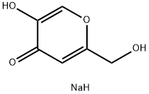 コウジ酸 ナトリウム 化学構造式
