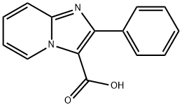 2-フェニルイミダゾ[1,2-a]ピリジン-3-カルボン酸 化学構造式