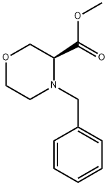 Methyl (S)-4-Benzyl-3-morpholinecarboxylate Structure