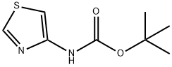 チアゾール-4-イルカルバミン酸TERT-ブチル 化学構造式