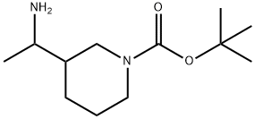 N-BOC-3-(1-氨基乙基)哌啶, 1235439-55-0, 结构式