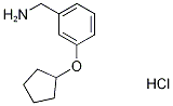 3-(环戊氧基)苯甲胺盐酸盐, 1235441-67-4, 结构式