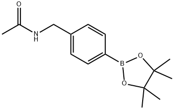 N-(4-(4,4,5,5-tetramethyl-1,3,2-dioxaborolan-2-yl)benzyl)acetamide Structure
