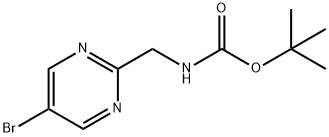 (5-溴嘧啶-2-基)甲基氨基甲酸叔丁酯,1235451-38-3,结构式