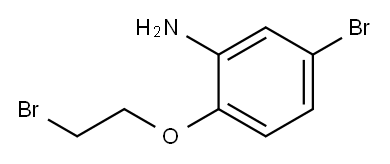 BenzenaMine, 5-broMo-2-(2-broMoethoxy)- Structure
