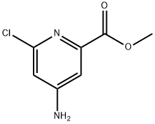 4-氨基-6-氯吡啶-2-羧酸甲酯, 1235475-17-8, 结构式