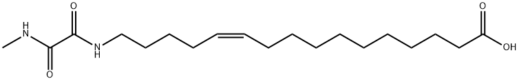 (11Z)-16-[[2-(MethylaMino)-2-oxoacetyl]aMino]-11-hexadecenoic Acid 结构式