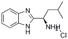 (R)-1-(1H-Benzimidazol-2-yl)-3-methylbutylamine Hydrochloride 化学構造式