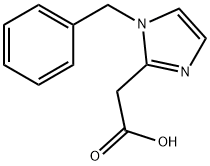 2-(1-苄基-1H-咪唑-2-基) 乙酸, 123566-33-6, 结构式