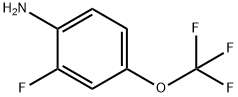 2-氟-4-(三氟甲氧基)苯胺 结构式