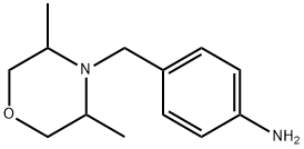 BenzenaMine, 4-[(3,5-diMethyl-4-Morpholinyl)Methyl]- Structure