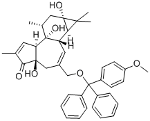 12-DEOXYPHORBOL 20-METHOXYTRITYL ETHER Struktur