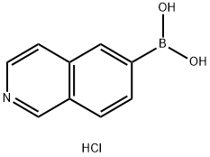 Isoquinolin-6-ylboronic acid hydrochloride (pentahydrate) Structure