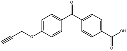 4-(4-(prop-2-ynyloxy)benzoyl)benzoic acid Structure